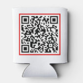 Qr-code RickRoll Gif Blikjeskoeler (Achterkant)