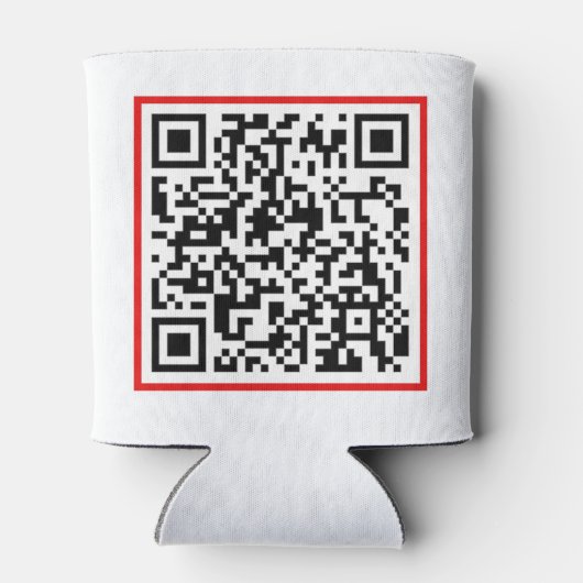 Qr-code RickRoll Gif Blikjeskoeler (Achterkant)
