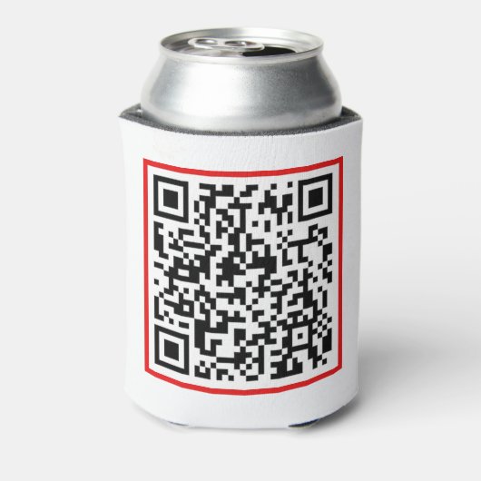 Qr-code RickRoll Gif Blikjeskoeler (Blikje Achterkant)