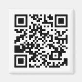 Qr-code RickRoll Gif Magneet (Voorkant)