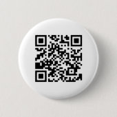 Qr-code RickRoll Gif Ronde Button 5,7 Cm (Voorkant)