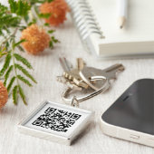 Qr-code RickRoll Gif Sleutelhanger (Zijkant)