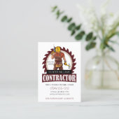 QR-code Robuust onderhoud van contractanten Visitekaartje (Staand voorkant)