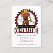 QR-code Robuust onderhoud van contractanten Visitekaartje (Voorkant)