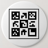 qr-code ronde button 6,0 cm (Voorkant)