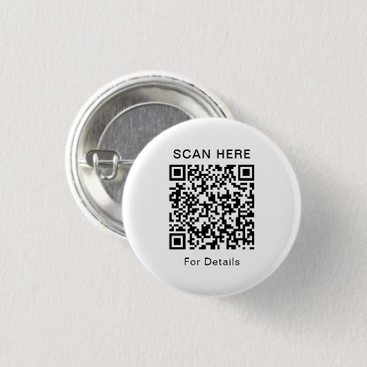  QR-code ronde Button voor elk doel (Voorkant /achterkant)