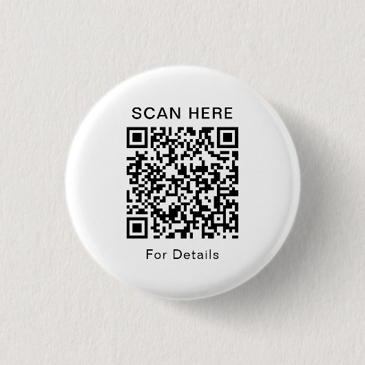 QR-code ronde Button voor elk doel (Voorkant)
