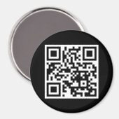 QR-code Ronde magneet (Voorkant / Achterkant)