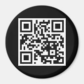 QR-code Ronde magneet (Voorkant)