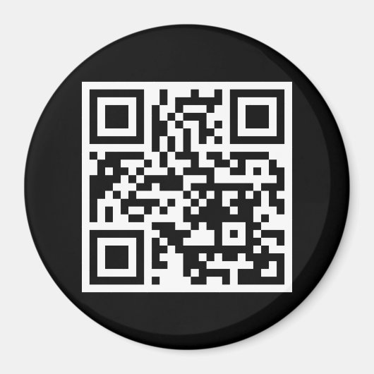 QR-code Ronde magneet (Voorkant)