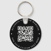 QR-code | Ronde Sleutelhanger (Voorkant)