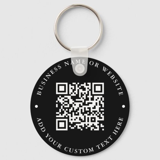 QR-code | Ronde Sleutelhanger (Voorkant)