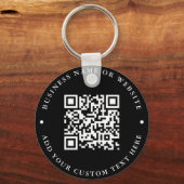 QR-code | Ronde Sleutelhanger (Voorkant)