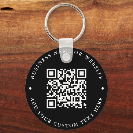 QR-code | Ronde Sleutelhanger (Voorkant)