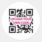 QR-code Ronde Sticker (Voorkant)