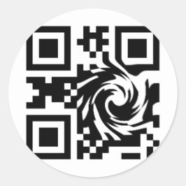 QR-code Ronde Sticker