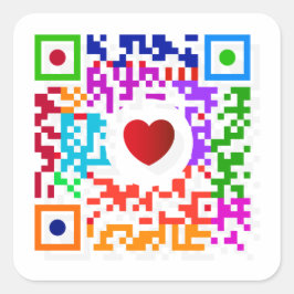 QR-code Ronde Sticker