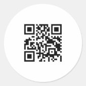 qr-code ronde sticker (Voorkant)