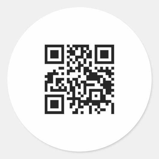 qr-code ronde sticker (Voorkant)
