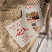 QR Code Rood Hand Getekend Krabbel Eigenzinnige br Kaart