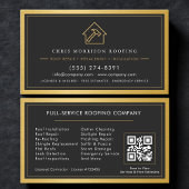 QR Code Roofing Construction Services  Visitekaartje