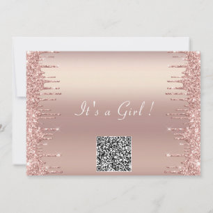 QR Code Roos Gold Baby Girl Shower