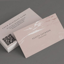 QR CODE roos goud zilveren elegant metalen scan me