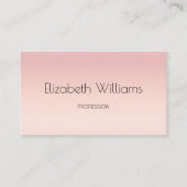 QR-code | Roze Blush gradiënt Visitekaartje (Voorkant)