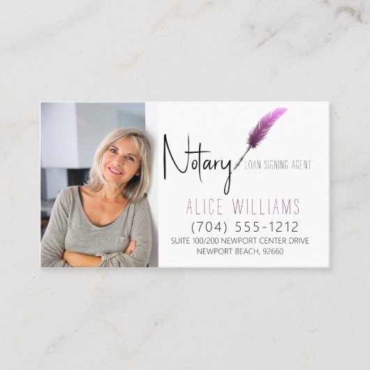 QR-code roze en witminimalistisch neutraal Visitekaartje (Voorkant)