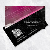 QR-code | Roze toeristische maline Gemstone Crysta Visitekaartje