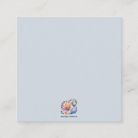 QR-code RSVP Beach Ocean Tropical Wedding Insert Informatiekaartje (Achterkant)