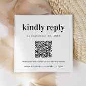 QR-code RSVP Bold Weddenschap invoegen scannen Informatiekaartje