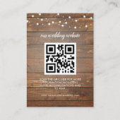 QR-code RSVP-bruiloft Website Visitekaartje (Voorkant)