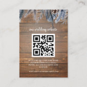 QR-code RSVP-bruiloft Website Visitekaartje (Voorkant)