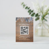 QR-code RSVP-bruiloft Website Visitekaartje (Staand voorkant)