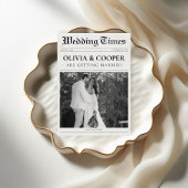 QR Code RSVP Details Nieuwsblad Trouwen Kaart