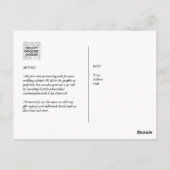 QR CODE RSVP Eucalyptus Leaves Greenery Wedding Briefkaart (Achterkant)