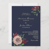 QR Code RSVP Fall Wedding Kaart (Voorkant)