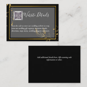 QR CODE RSVP GIFTS DETAILS Website bruiloft Informatiekaartje