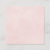 QR-code RSVP grens bevlekte zachte roze bruiloft Informatiekaartje (Achterkant)