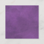 QR-code RSVP-grens, hart bevlekte paarse bruiloft Informatiekaartje (Achterkant)