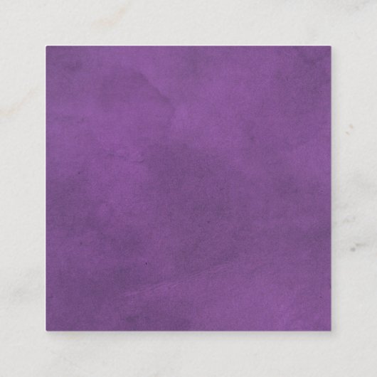 QR-code RSVP-grens, hart bevlekte paarse bruiloft Informatiekaartje (Achterkant)