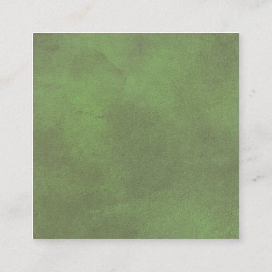 QR-code RSVP groene grens en bruiloft met hart Informatiekaartje (Achterkant)