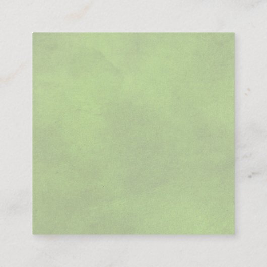 QR-code RSVP groene grens en bruiloft met hart Informatiekaartje (Achterkant)