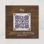 QR CODE RSVP Huwelijksdetails Accommodatie Cadeaus Informatiekaartje (Voorkant)