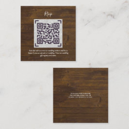 QR CODE RSVP Huwelijksdetails Accommodatie Cadeaus Informatiekaartje