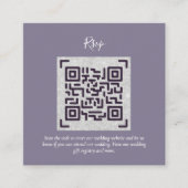 QR CODE RSVP Huwelijksdetails Accommodatie Cadeaus Informatiekaartje (Voorkant)