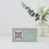 QR CODE RSVP Huwelijksdetails Accommodatie Cadeaus Informatiekaartje (Staand voorkant)