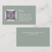 QR CODE RSVP Huwelijksdetails Accommodatie Cadeaus Informatiekaartje (Voorkant / Achterkant)