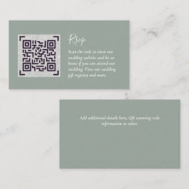 QR CODE RSVP Huwelijksdetails Accommodatie Cadeaus Informatiekaartje